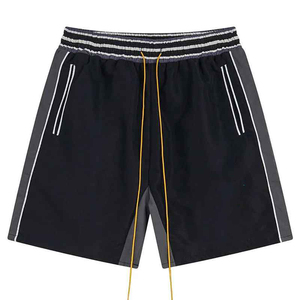 Pantalones Cortos Deportivos para Hombre, Estilo Urbano, Ecológicos, Hasta la Rodilla, de Secado Rápido, Transpirables, para Gimnasio, Casual, Atletismo, con Cierre de Cordón - Product Image 1