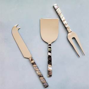 High Demand Design Stainless Steel Cheese Knife Resin Cheese Knife MOP Cheese Knife <b>Wood</b> Cheese Knife At Factory Wholesale Price - Product Image 6