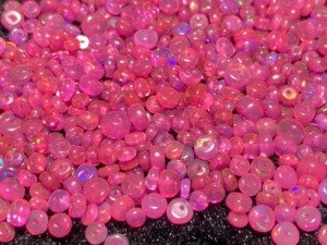 Natural Welo Ethiopian Opal Beads 3-5mm Smooth Rondelle Loose Gemstone <b>Drilled</b> Beads <b>Pink</b> Opal Beads for Jewelry Design - Product Image 3
