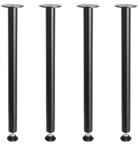 Adjustable Desk Legs 28-inch, Sturdy Steel Construction, <b>Set</b> of <b>4</b> Furniture Support Legs 1200lb Load EDPTBL025 - Product Image 1