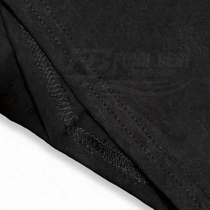 เสื้อยืดคอกลมแขนสั้นผู้ชาย ดีไซน์ใหม่ สีดำล้วน ผ้าฝ้าย 100% พิมพ์ลายด้านหน้า ทรงปกติ ระบายอากาศได้ดี สไตล์ลำลอง/สปอร์ต - Product Image 5