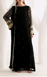 Traje de algodón Chikankari verde menta hasta el tobillo, conjunto de 3 piezas, vestido étnico indio pakistaní para mujer - Product Image 3