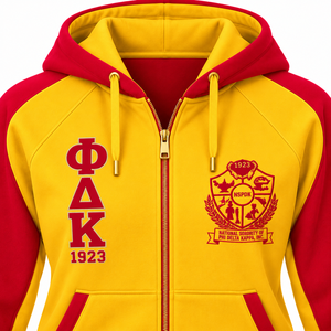 Sudadera con Capucha PDK para Mujer, Estilo Varsity, Suave y Cómoda, con Cierre Completo, Dobladillo Acanalado a Rayas y Bolsillos Tipo Canguro - Product Image 5