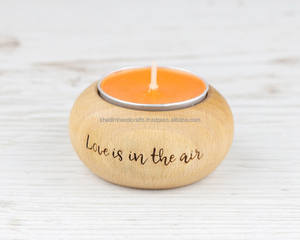 Modern Minimalist Handmade Mango Wood T-Light Holder Geometric Design Decorative <b>Candle</b> <b>Stand</b> for Religious Activities Christmas - Product Image 3