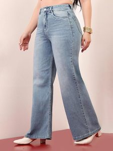 Women's <b>Boot</b> Cut Denim Jeans Stylish Eco-Friendly Sexy Mid Waist Regular Fit <b>Vintage</b> Casual Style 100% Cotton Spring - Product Image 4