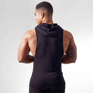 Custom Logo Printed Blank Gym <b>Hoodies</b> Sleeveless Men Plain Quick Dry Running <b>Workout</b> Sleeveless gym <b>Hoodies</b> for Men - Product Image 6