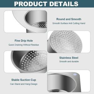 JS Swan Stainless Steel <b>Drain</b> <b>Basket</b> for Kitchen Sink Sink <b>Drain</b> Strainer <b>Basket</b> Draining Sink Strainer <b>Basket</b> - Product Image 5