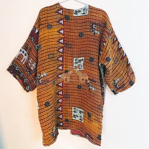 Wholesale Manufacturer <b>Vintage</b> Kantha Jacket Women Cotton Kantha Kimono Length Loose Beach Kimono - Product Image 3