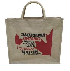 Sac de courses en jute durable avec fermeture éclair, dimensions imprimées : longueur-40 cm largeur-45 cm soufflet-15 cm export direct de l'usine BD - Product Image 3