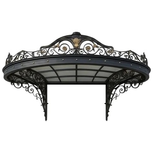 Toldo de Hierro Estilo Victoriano para Entradas de Villas, Resistente al Óxido, Fácil de Montar, Estéticamente Agradable, Cierre con Velcro - Product Image 1