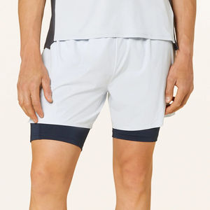 Custom Logo Double <b>Layers</b> Breathable Lining Sporty Eco-Friendly Waterproof Sports Workout Gym Men's Performance Running - Product Image 2