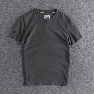 เสื้อยืดคอกลมแขนสั้นลายทางผู้ชาย ทรงปกติ สวมใส่สบาย ผ้าฝ้ายถัก 100% ระบายอากาศได้ดี น้ำหนัก 220 กรัม แบบคัลเลอร์บล็อก - Product Image 3
