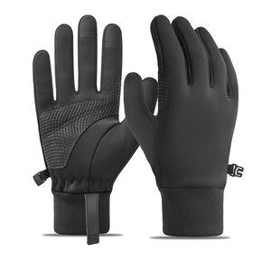 Gants d'hiver chauds pour le cyclisme en plein air, compatibles écran tactile, antidérapants, coupe-vent, imperméables, texturés, durables, en polyester, nylon et polaire - Product Image 1