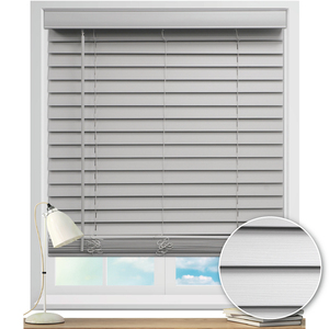 Store vénitien manuel en bois artificiel Moteur horizontal en bois PVC - Product Image 2