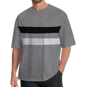 Camiseta Oversize de Alta Calidad para Hombre, Estilo Urbano, Algodón Grueso, Corte Holgado, Hombros Caídos, Casual, Verano, Manga Corta, Camisetas Modernas - Product Image 4