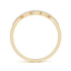 Elegante Anillo de Boda Vintage con Diamantes Curvos en Forma de Chevron, Diamantes Cultivados en Laboratorio, Oro 10K/14K/18K, Plata 925/935, Anillo de Compromiso o Aniversario - Product Image 3
