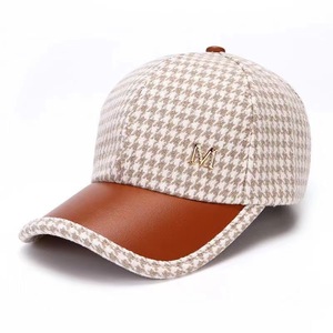 Gorra de Béisbol para Mujer, de Lana, para Otoño e Invierno, Estilo Retro Británico, con Visera Curva Ajustable - Product Image 4