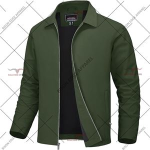 Lightweight Full Zip Casual Jacket Men's Windbreaker Jacket Stand Collar Outdoor Sports Jacket Comfortable Everyday Fashion - Product Image 2