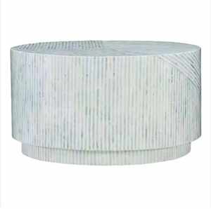 Mesa de Centro/Consola Moderna Hecha a Mano con Incrustaciones de Hueso y Concha, Duradera, de Lujo, Decoración para el Hogar, Regalo de Boda, Muebles de Diseño Personalizado - Product Image 3