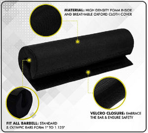 2026 Coussin de protection durable en PVC pour le cou et la barre de musculation, pour salle de sport et sports, avec la meilleure qualité OEM - Product Image 3