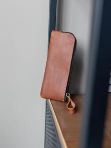 Vintage Cowhide Leather <b>Glasses</b> <b>Case</b> Luxury Handmade Pouch Slim Soft <b>Reading</b> Spectacles Protector Cover Bag LGC-0016 - Product Image 2