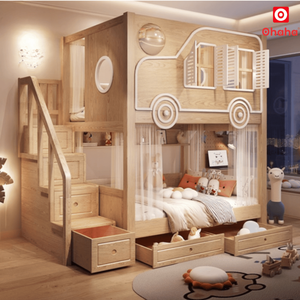 Cama litera inteligente premium Ohaha con diseño de coche para niños - GTTM045 - Product Image 5