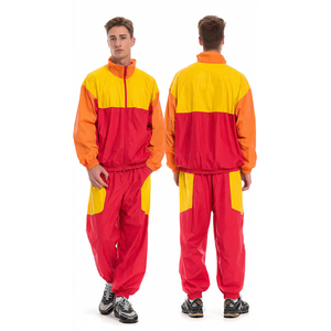 Survêtements coupe-vent pour hommes, veste imperméable 100% nylon, pantalon de jogging, ensemble de survêtements coupe-vent pour l'extérieur - Product Image 2