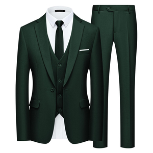 ชุดสูทผู้ชายผ้าคุณภาพพรีเมียมสำหรับงานแต่งงาน ผลิตอย่างมืออาชีพ ระบายอากาศได้ดี สไตล์ทันสมัย - Product Image 1