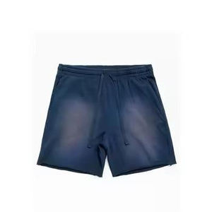Pantalones Cortos para Hombre con Lavado Ácido, Tela Lavada Retro, Ajuste Cómodo, Estilo Casual, Ropa Urbana de Verano, Diseño Moderno, Cintura Elástica - Product Image 4