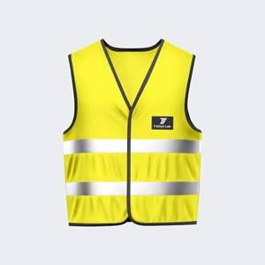 เสื้อกั๊กนิรภัยโพลีเอสเตอร์สะท้อนแสงสีน้ำเงินเขียวสำหรับงานหนัก ยี่ห้อ T-Stitch Lab ได้รับการรับรองมาตรฐาน CE พร้อมกระเป๋า  สำหรับทั้งชายและหญิง - Product Image 4