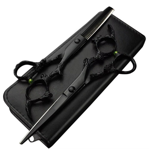 Ciseaux de coiffure de qualité supérieure avec design Dragon, en acier inoxydable, lames de barbier à tranchant aiguisé comme des rasoirs - Product Image 1