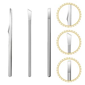 Juego de 3 piezas de cuchillos para pedicura, juego profesional de herramientas para el cuidado de las uñas encarnadas, cortaúñas de acero inoxidable, kit removedor de uñas. - Product Image 4