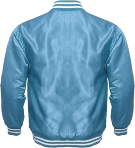 Veste varsity blanche pour homme, col rabattu, fermeture à boutons, couleur unie, matière en laine, vêtement décontracté d'hiver, coupe régulière, imperméable - Product Image 4