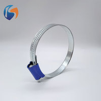 Collier de serrage robuste de type britannique à tête bleue pour tuyaux de gaz