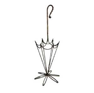 Support de rangement moderne en métal noir en forme de parapluie avec base ronde pour cannes et bâtons de marche - Vente en gros - Product Image 4