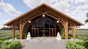 Restaurante Ecológico Prefabricado de Bambú en Vietnam - Diseño Cuadrado con Ventilación Natural, Bungalow Invernadero de 10-200 m² - Product Image 3