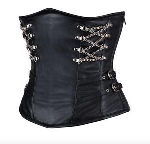 Corset Bustier en Cuir de Qualité Supérieure pour Femme, Amincissant la Taille, Respirant, à Contrôle Moyen - Product Image 6
