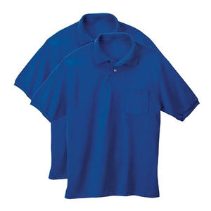 Polo de hombre tejido en tela 100% algodón 220g, manga corta, impresión de logotipo personalizado por transferencia térmica en la parte delantera, polo transpirable para hombre - Product Image 1