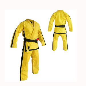 Uniforme de Karate Transpirable de Alta Calidad, Cinturón de Karate para Hombre, Uniforme de Karate Liso Teñido, Traje de Entrenamiento MMA de Corte Regular - Product Image 1