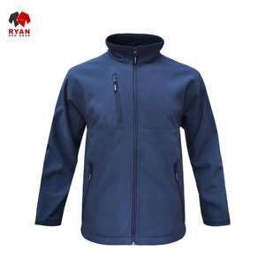 แจ็คเก็ตซอฟต์เชลล์แบบมีซิปสำหรับผู้ชาย ดีไซน์สั่งทำพิเศษจาก Ryan Pro Gear พร้อมโลโก้สั่งทำ สีพื้น - Product Image 1