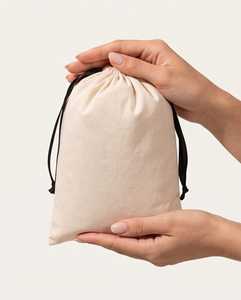 Sacs d'emballage personnalisés en polyester/coton avec cordon de serrage, imprimés numériquement, écologiques, lavables, réutilisables, résistants à l'eau - Product Image 5