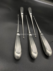 Cureta Ósea Volkmann de 23 cm y 0,2 mm, Cureta Ortopédica Quirúrgica de Acero Inoxidable, Instrumento Médico - Product Image 3