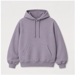 Customize Lavender <b>Grey</b> <b>Mens</b> Roomy Relaxed Pullover Hoodie Tonal Drawcord Kangaroo Pocket Cloud-Soft <b>Fleece</b> MHOOD-0027 - Product Image 1