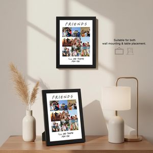 Cadre photo en bois massif fait main, vintage et moderne, de luxe, pour la décoration intérieure classique et moderne, couleur unie, à fixer au mur - Product Image 2