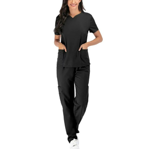 Tenues d'hôpital personnalisées de haute qualité, à séchage rapide et respirantes, ensembles de blouses unisexes en toile avec logo personnalisé, vente en gros - Meilleures ventes - Product Image 2