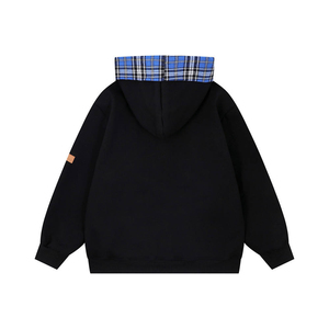 Sudadera Unisex Oversize con Cuello Alto y Cremallera, Forro Gris Azulado, Estilo Casual Urbano, Ropa de Otoño, 100% Algodón Felpa - Product Image 2