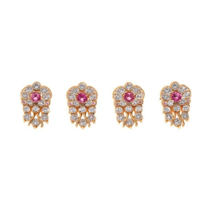 Kids Casual European Rhinestone Alloy with Gold Plating Jhumka Hair Clips for Wedding Party Halloween - Product Image 2