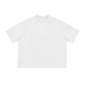High-Quality Streetwear T-Shirt 100% Cotton Distressed Washed Oversized T Shirt for Men - Product Image 1