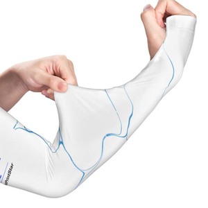 Manchons de compression personnalisés pour le sport, le cyclisme, le basketball, protection UV, antibactériens, séchage rapide, Spandex/Polyester, unisexe - Product Image 1