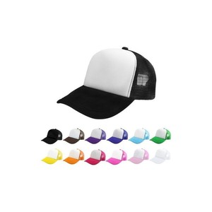 Gorra Trucker de Espuma de 5 Paneles con Logotipo Personalizado, Malla Trasera, Perfil Alto, Cierre a Presión, Gorra Trucker Retro de Dos Tonos para Hombre y Mujer - Product Image 1